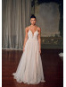 Ivory Shimmering Lace Open Back Luxury Wedding Dress